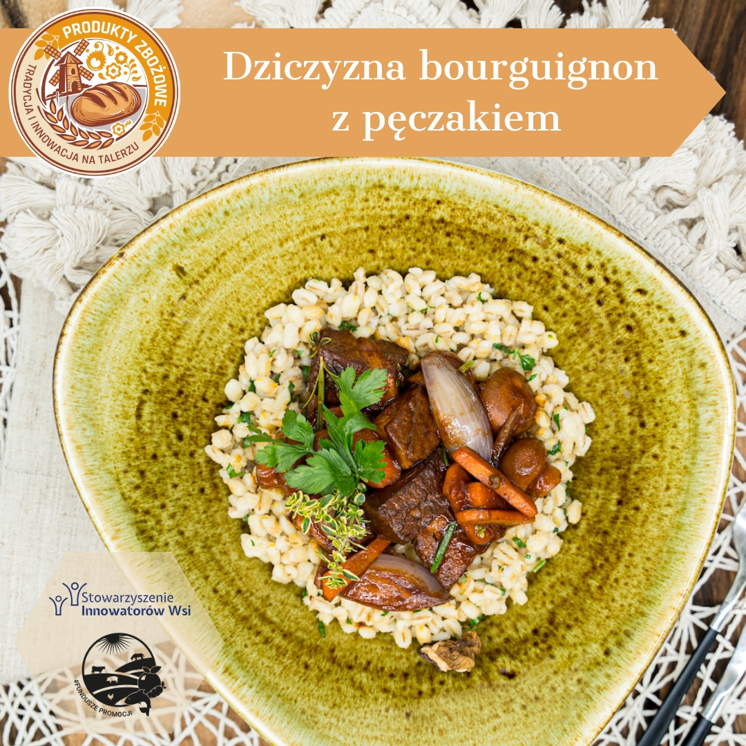 Dziczyzna bourguignon z peczakiem