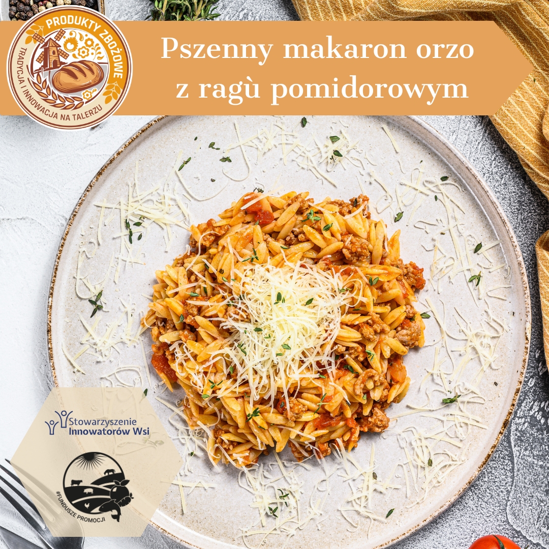 Orzo z ragu pomidorowym