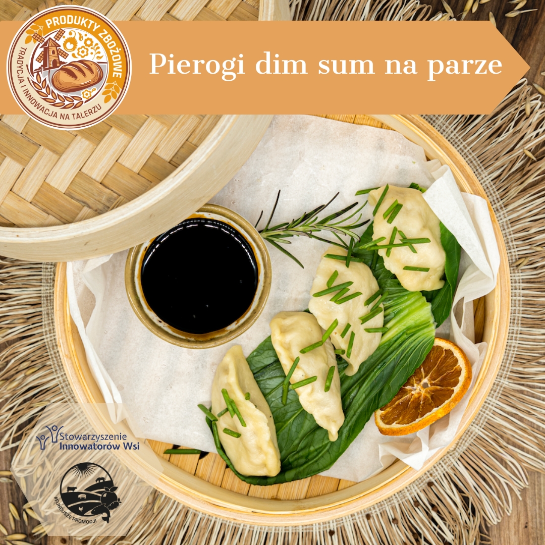 Pierogi dim sum na parze