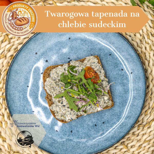 Twarogowa tapenada na chlebie sudeckim 600x600