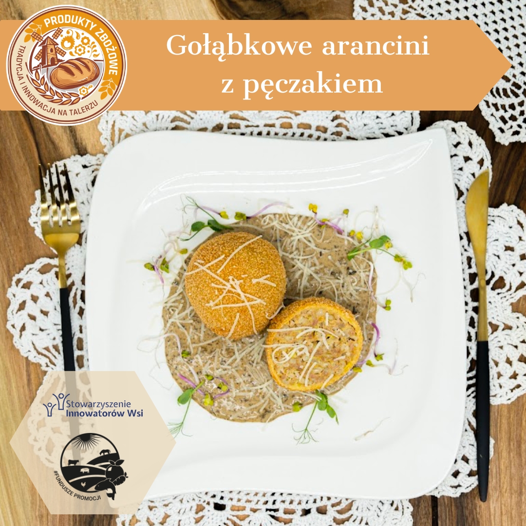 Golabkowe arancini z peczakiem