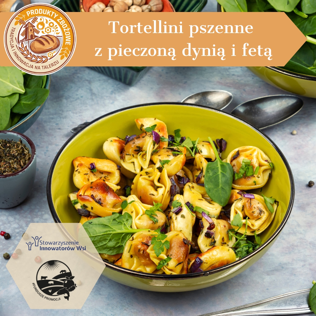 Tortellini pszenne z farszem z pieczonej dyni i fety 2